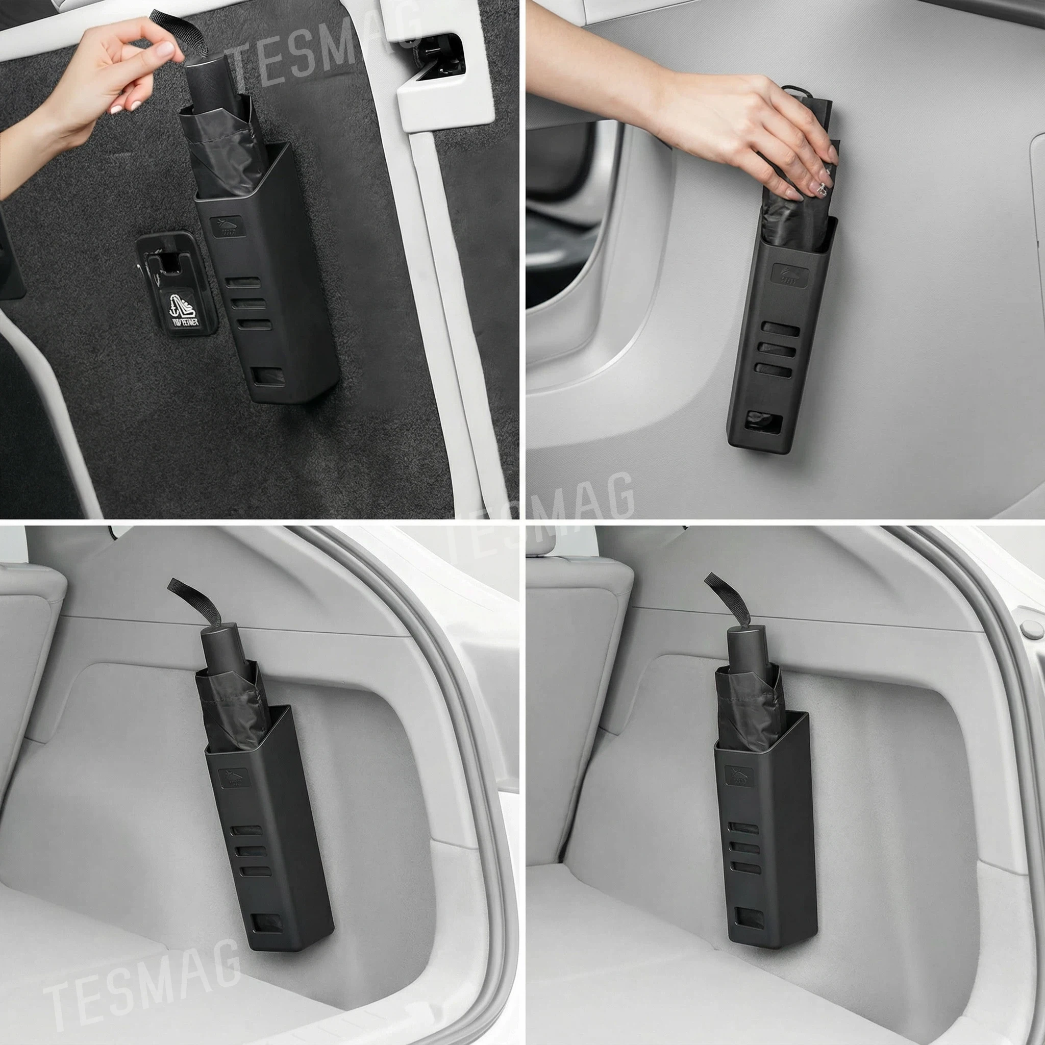 Trunk Umbrella Holder Waterproof Umbrella Storage for for Tesla Model 3/Y/S/X