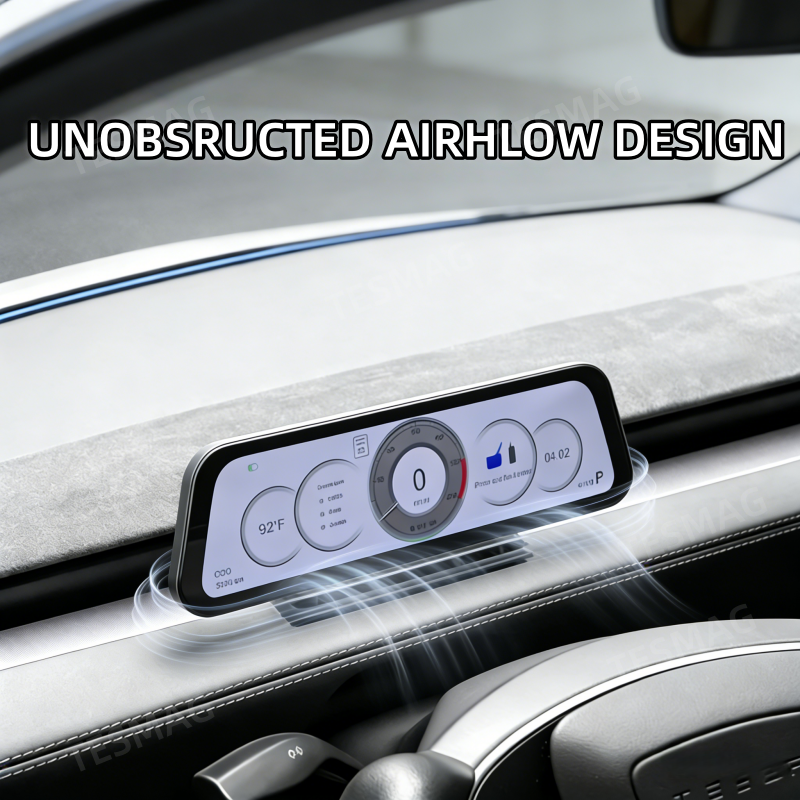 9.6-Inch Driver Display w/ Wireless CarPlay for Tesla Model 3/Y 2021-2026 (LHD Only)