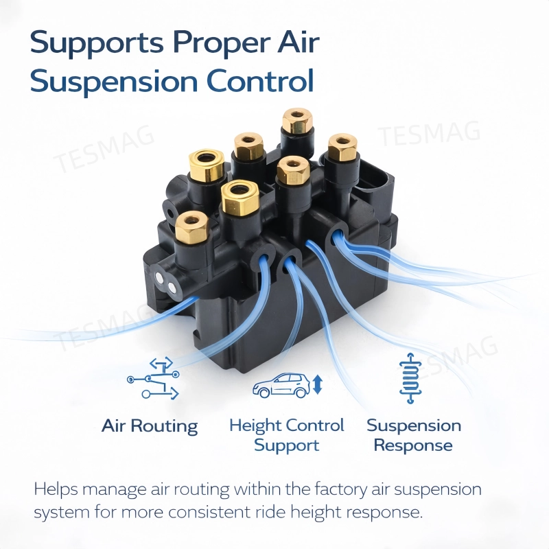 Air Suspension Valve Block Replacement for Tesla Model S/X 1027919-00-B