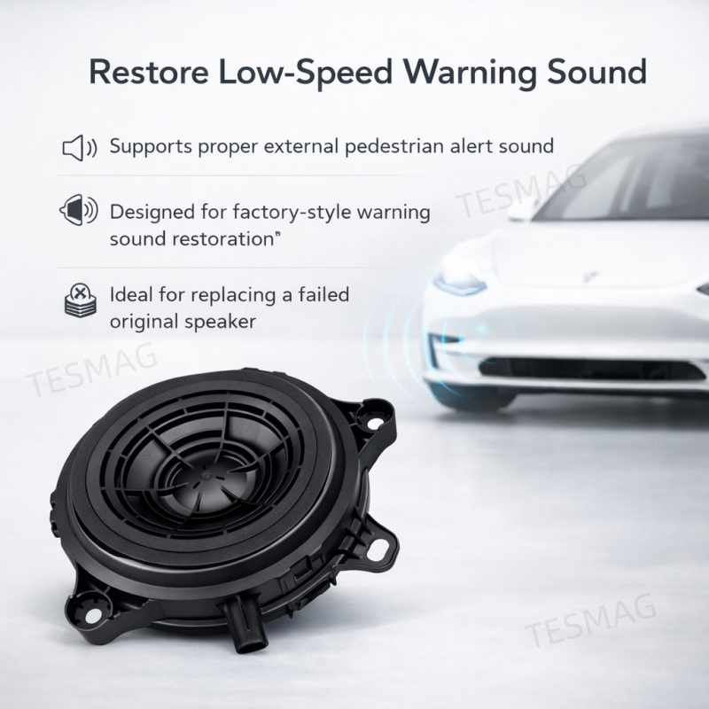 New OEM-Style Replacement Pedestrian Warning Speaker for Tesla Model 3/Y (1671113-00-B)