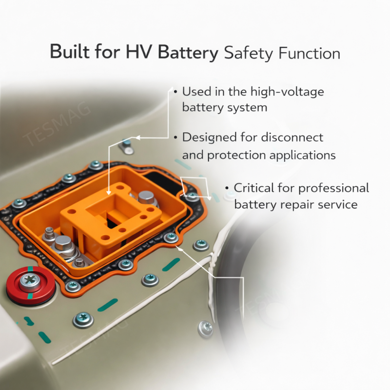 Used OEM HV Battery Pyrotechnic Disconnect for Tesla Model S | 1111313-00-F