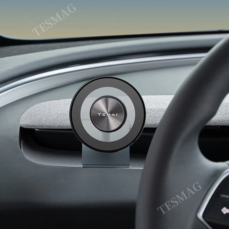 Phone Holder with Adjustable Magnetic Mount for Tesla Model Y Juniper/3 Highland