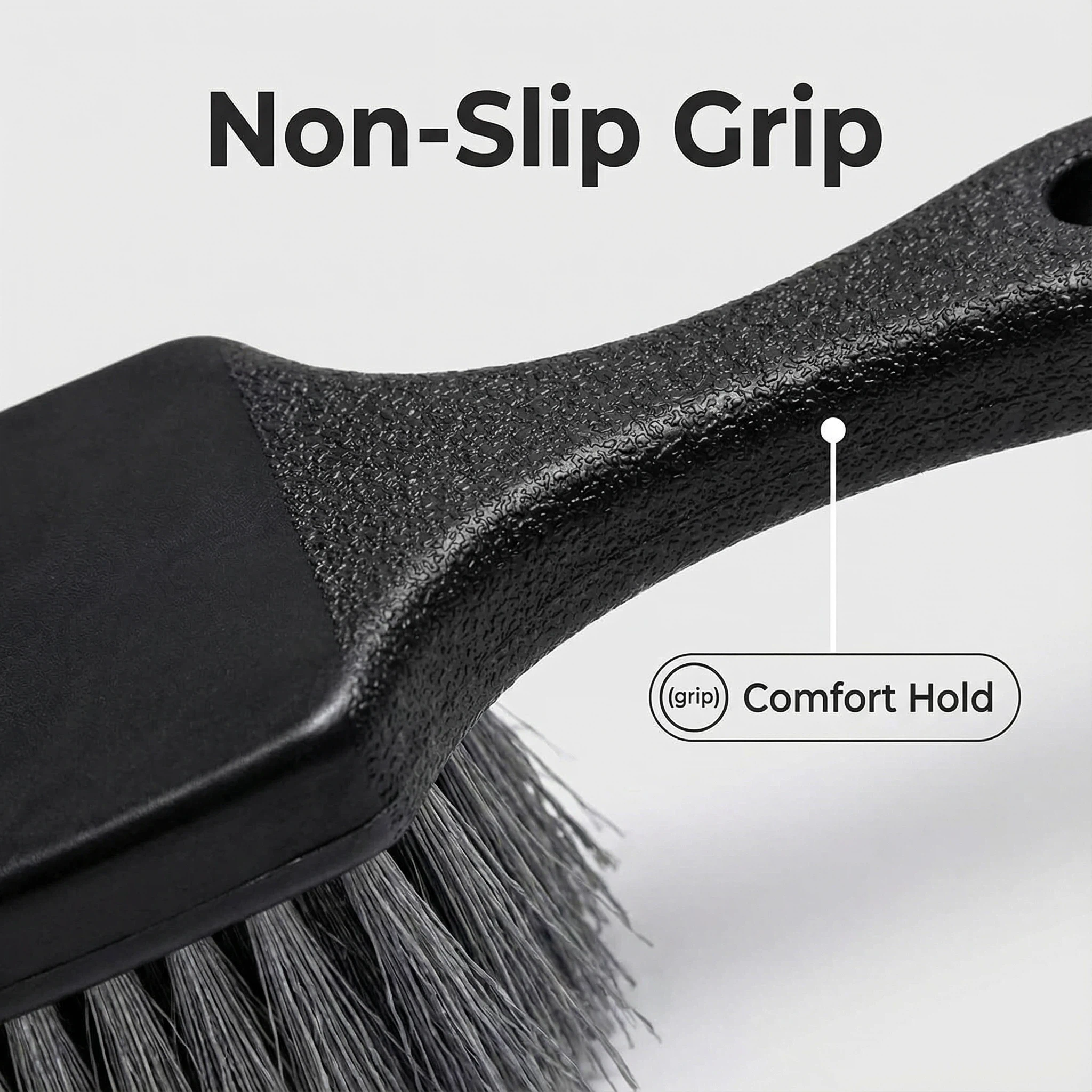 Car Wheel Tire Cleaning Brush Short Handle Tire Brush for Tesla Model 3/Y/S/X