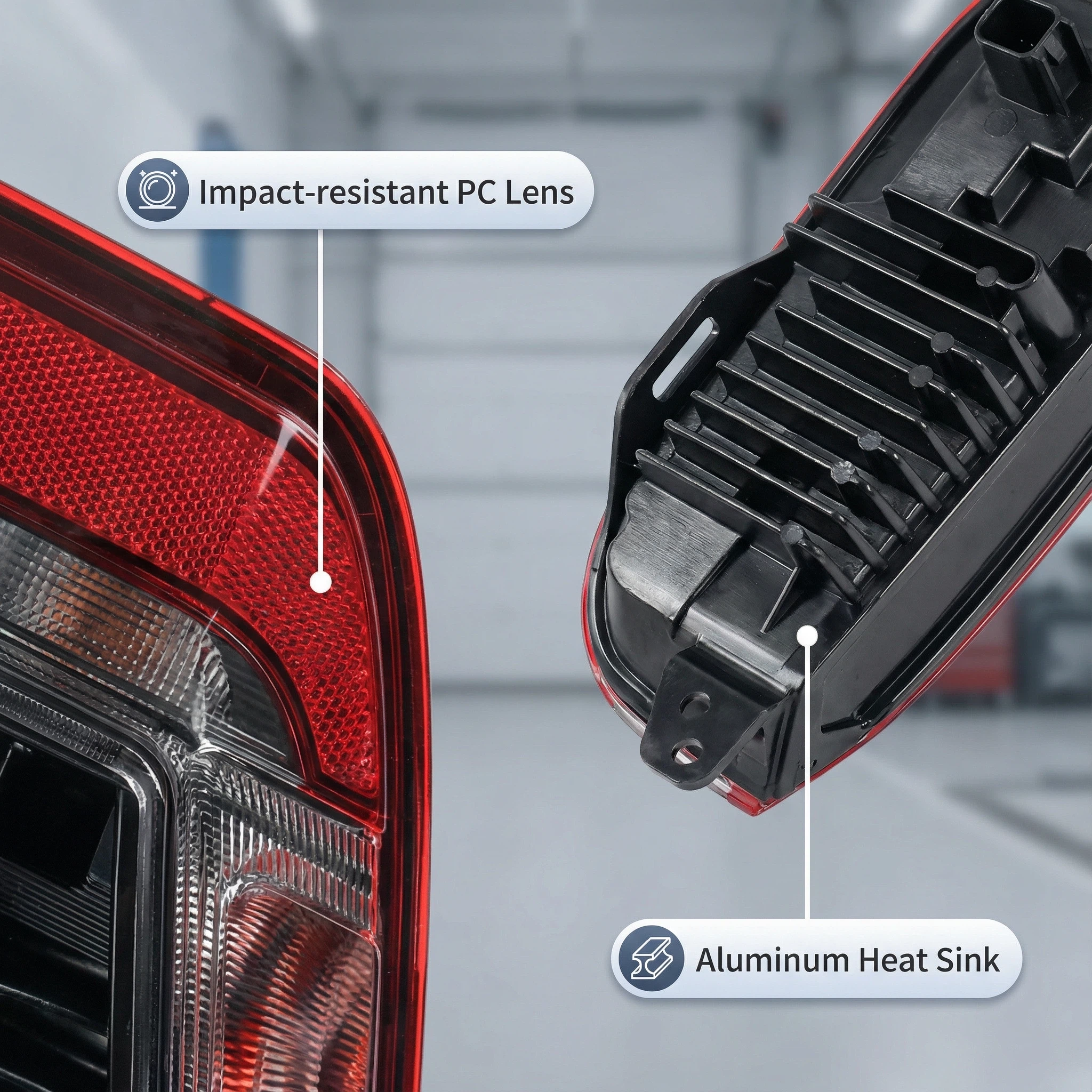 Rear Bumper LED Tail Fog Light Left/Right For Tesla Model 3 Highland 2024+ 1712513-00-D /1712514-00-D