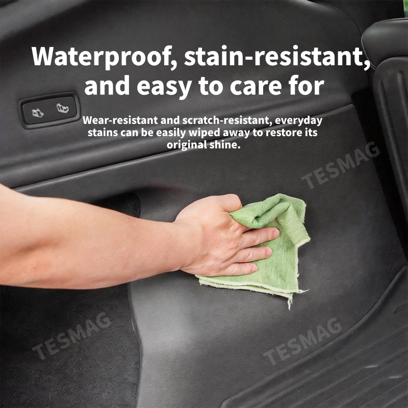 Custom TPE Rear Trunk Side Protection Covers for Tesla Model Y Juniper  Interior