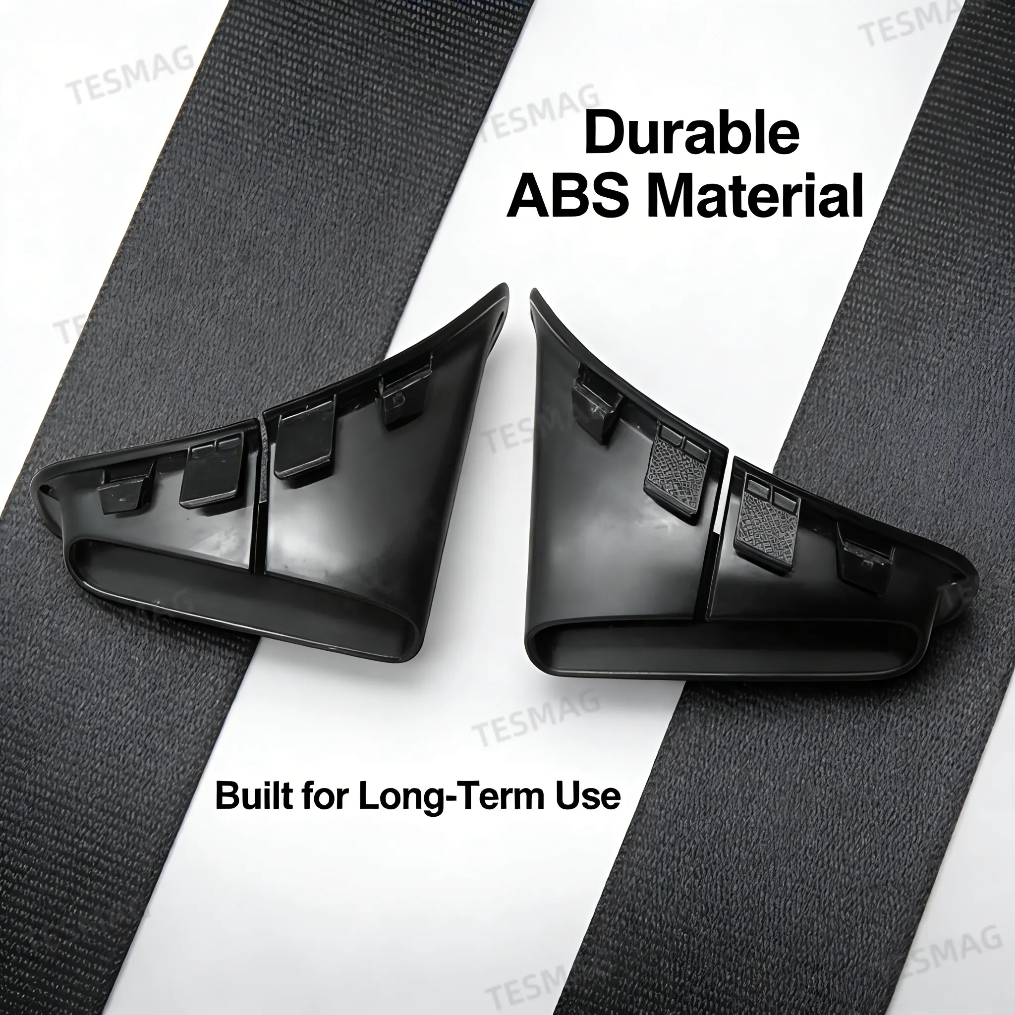 Seat Belt Decorative Cover Interior Panel C-pillar Bezel for Tesla Model Y (1494612-00-C 1494613-00-C)