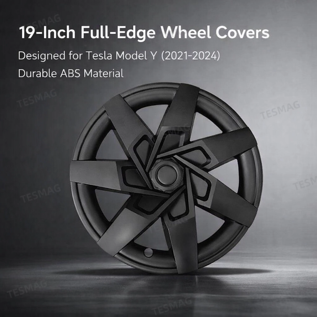 19-Inch Full-Edge Wheel Covers for Tesla Model Y (2021-2024) | Set of 4