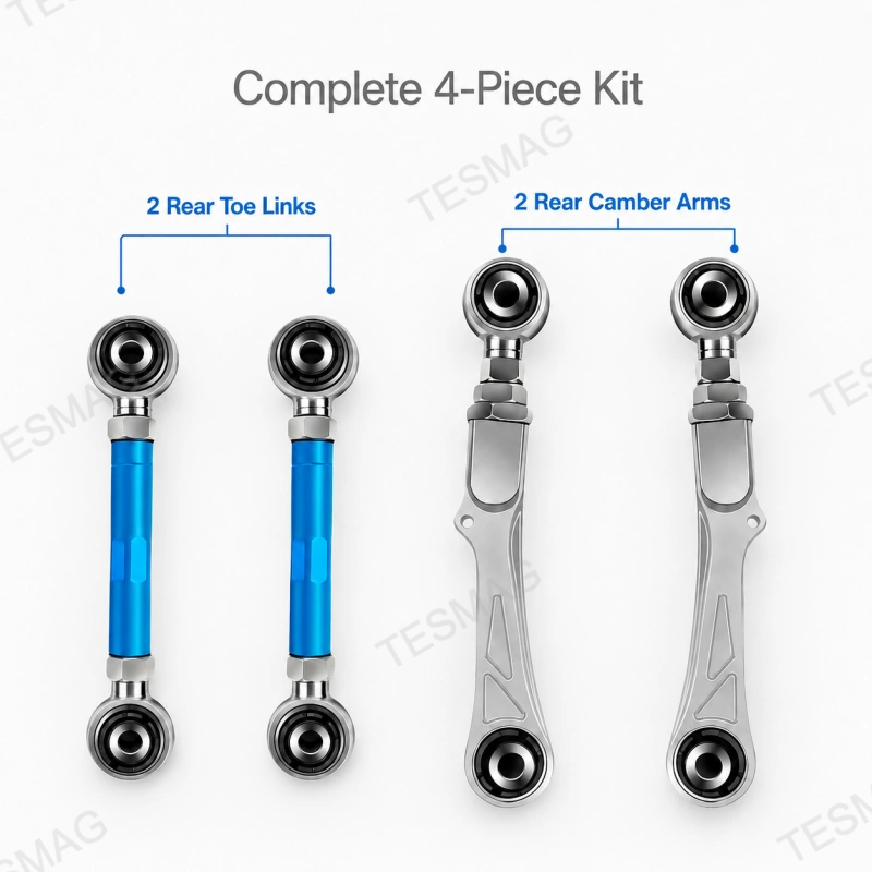 Adjustable Rear Camber Arm & Toe Link Kit for Tesla Model S/X 2016-2022 OE 102742100 600684000