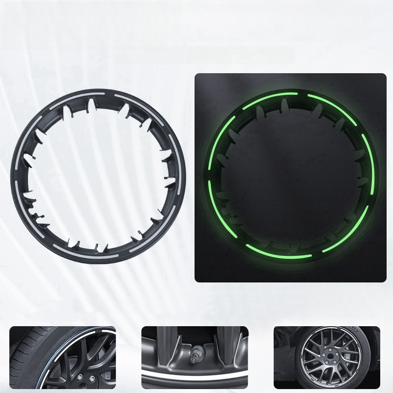 4Pcs Tesla Model 3 Highland 18-inch Reflective Rim Protector