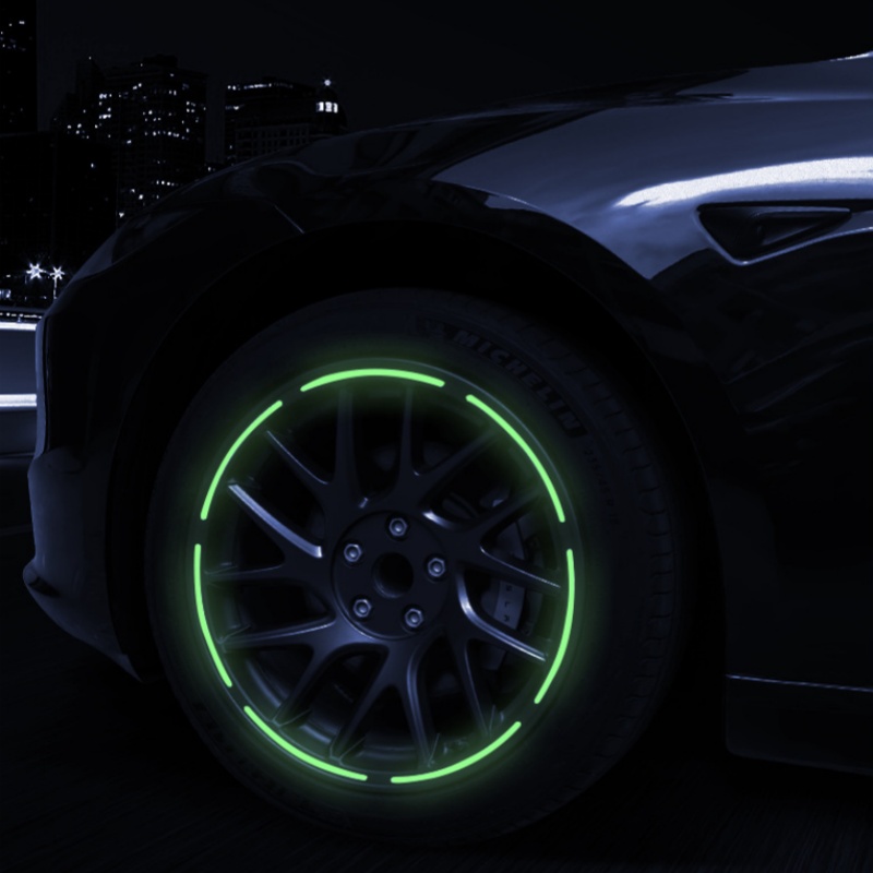 4Pcs Tesla Model 3 Highland 18-inch Reflective Rim Protector