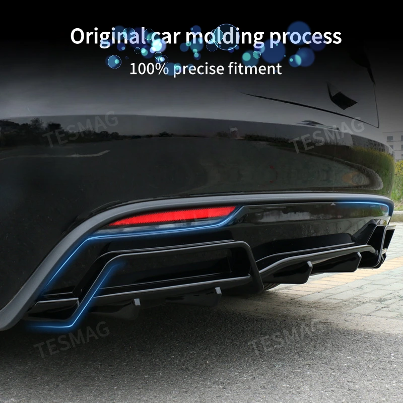 2024+ Tesla Model 3 Highland Rear Bumper Lip Diffuser ABS Body Kit Performance Styling Accessory