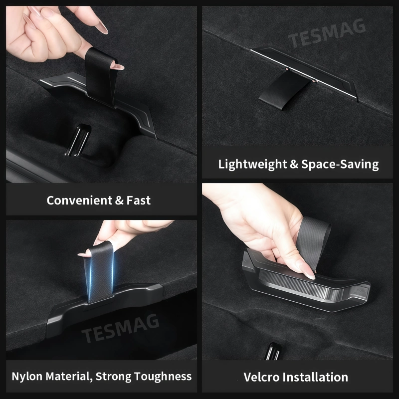 Easy Access 2PCS Sub Trunk Pull Strap Handles for Tesla Model Y Juniper 2025+