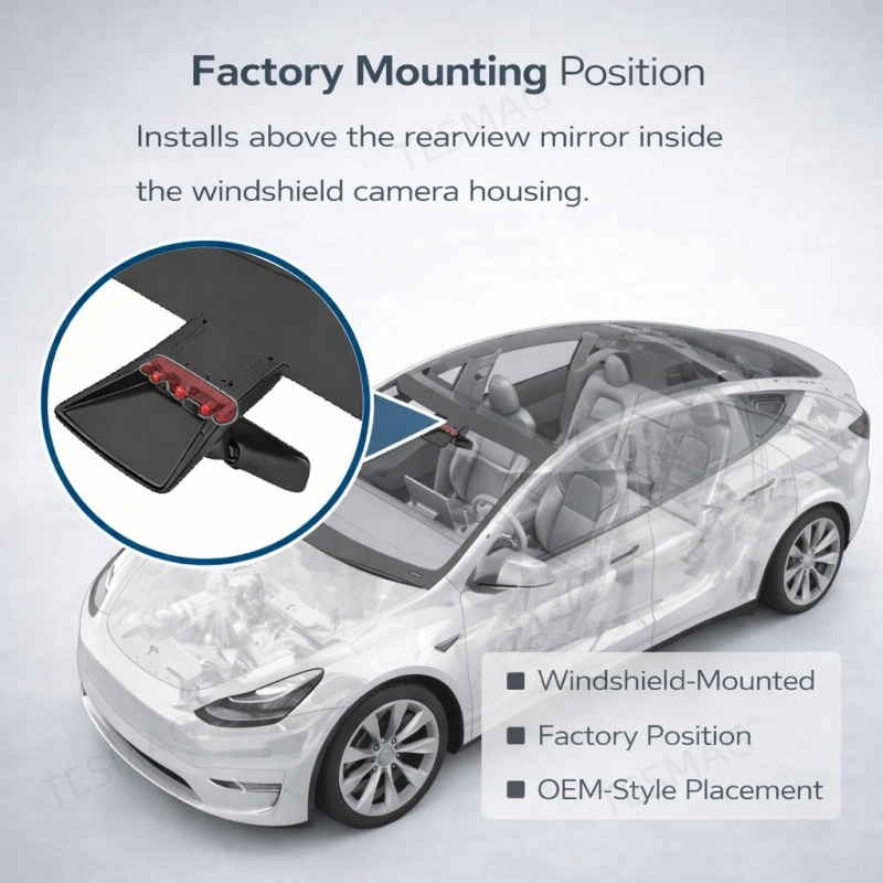 Front Windscreen Triple Camera for Tesla Model 3 / Y (1514448-01-F)