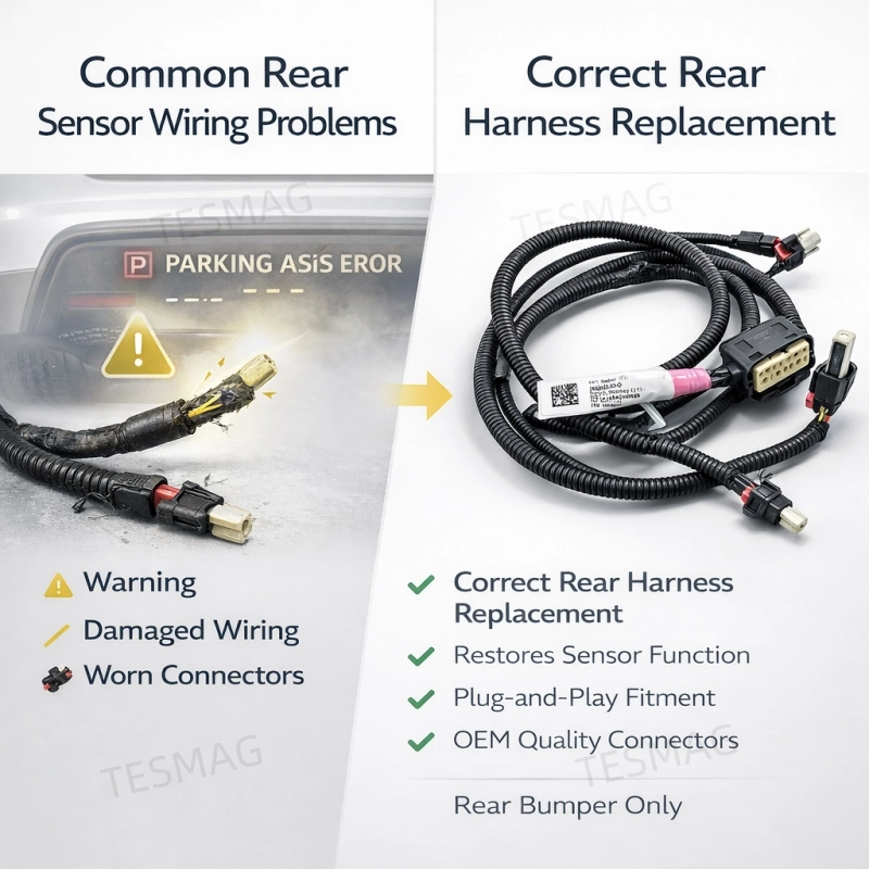 Rear Bumper Parking Sensor Wiring Harness for Tesla Model X 2016–2020 1032435-00-G