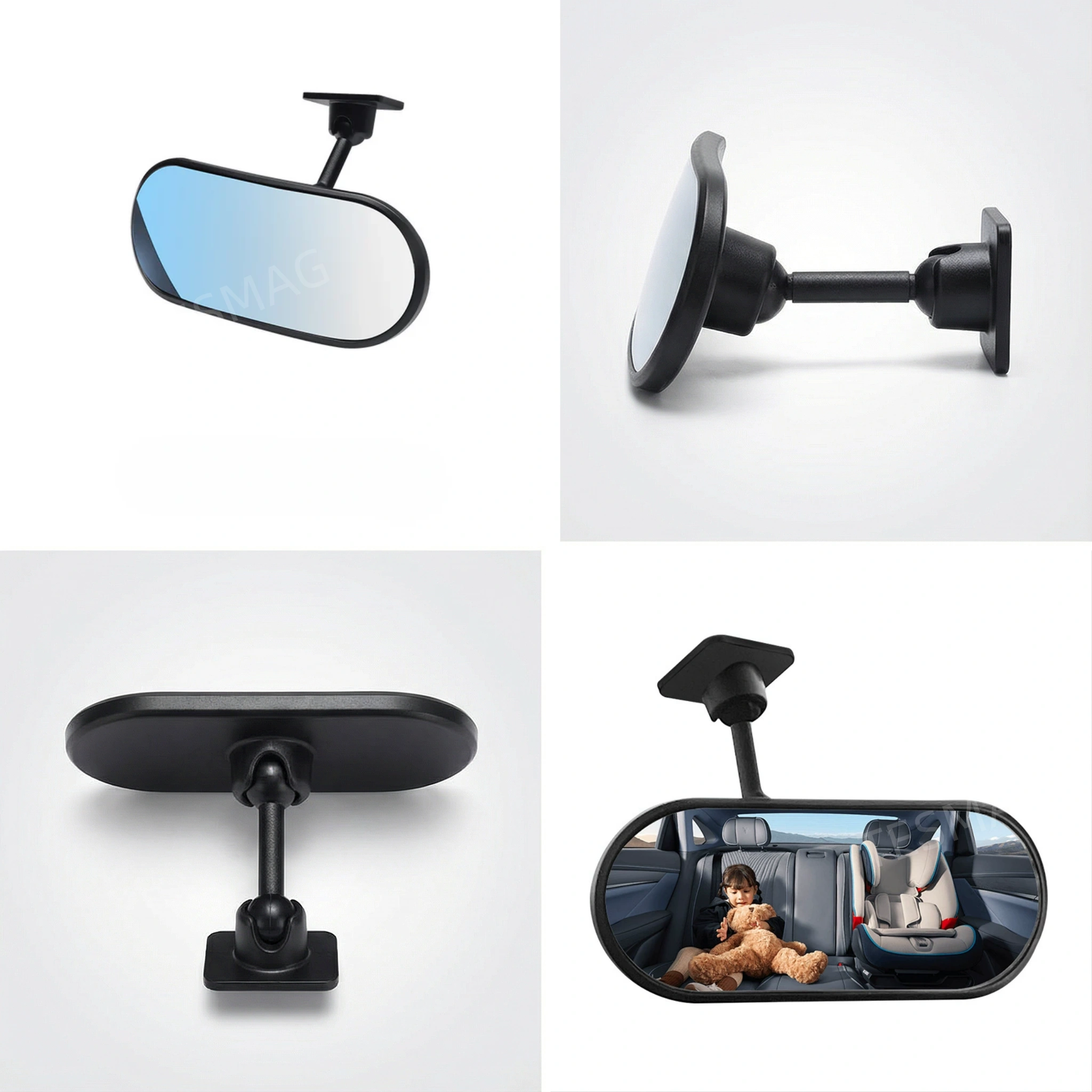 HD Baby Car Rear View Mirror with Wide Crystal Clear View 360° Adjustable