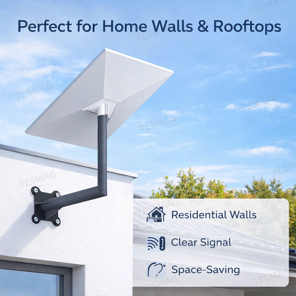 Starlink Gen3 Wall Mount Bracket – Heavy-Duty Outdoor L-Arm Satellite MountSta