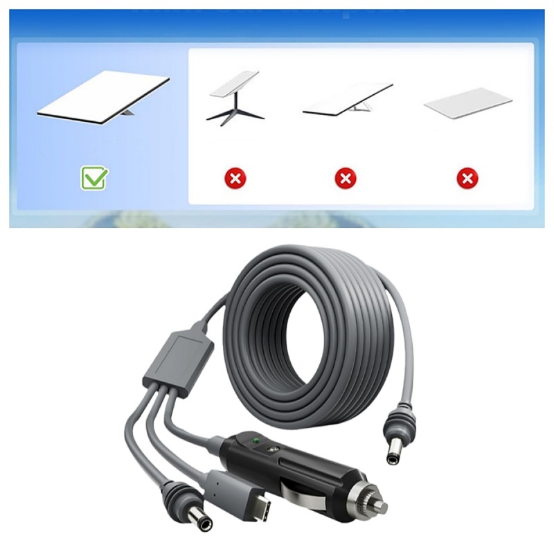 5 m Starlink Mini DC to DC Power Cable for Extension or Replacement Use