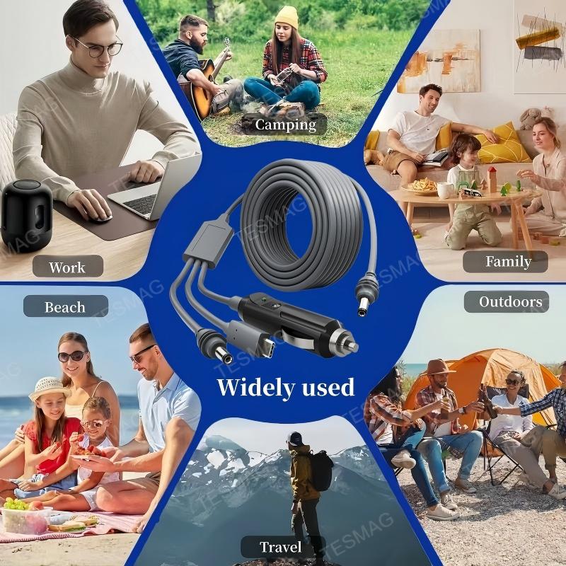 5 m Starlink Mini DC to DC Power Cable for Extension or Replacement Use