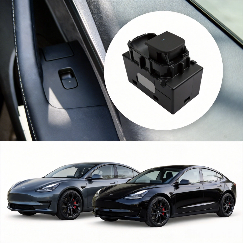 Power Window Switch Passenger Front Right/Rear Left or Right for Tesla Model 3/Y 2017-2023 (1081038-02-F)