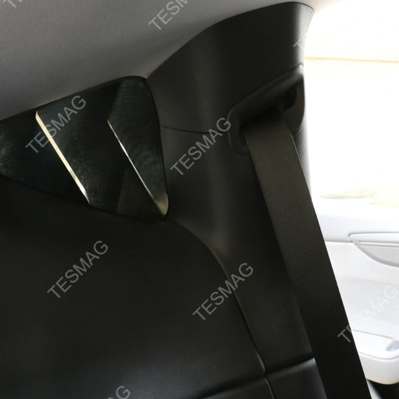 2025 Tesla Model Y Juniper Rear C-Pillar Protectors Premium TPE Interior Door Frame Guards