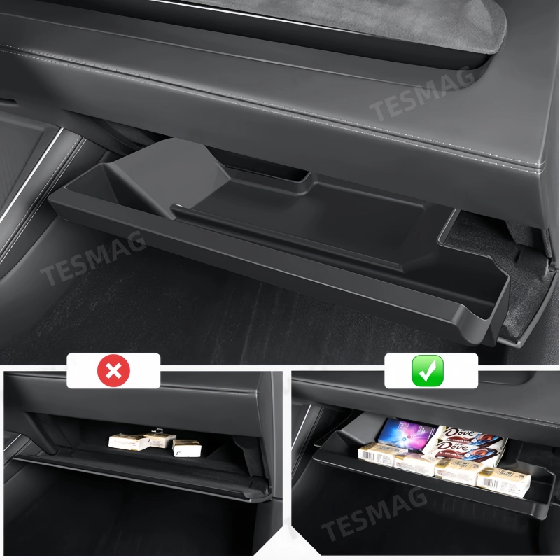 Glove Box Storage Organizer Tray for Model Y Juniper 2025+