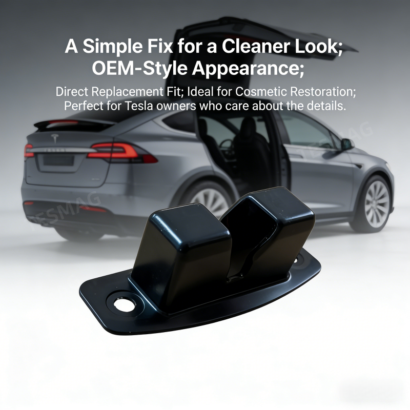 Rear Door Lower Latch Cover Replacement for Tesla Model X 2021-2024 (1054149-00-B)