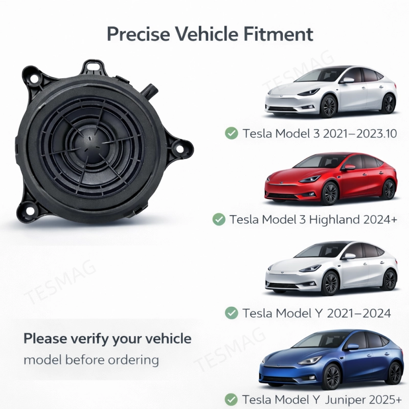 New OEM-Style Replacement Pedestrian Warning Speaker for Tesla Model 3/Y (1671113-00-B)