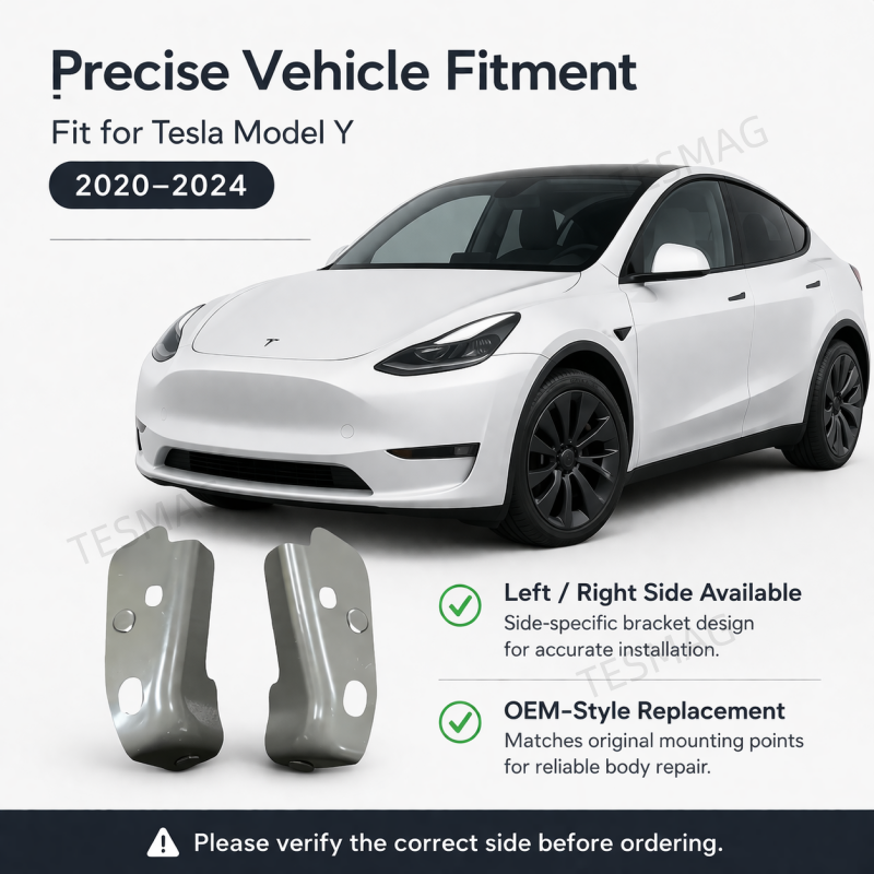 OEM-Style Fender Lower Bracket for Tesla Model Y 2020–2024 LH/RH | 1487443-S0-A 1487444-S0-A