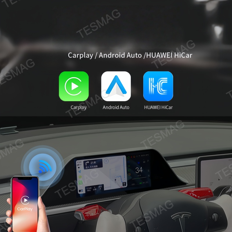8.9-inch one-piece instrument screen with ambient lighting for the Tesla Model 3 Highland/Model Y Juniper