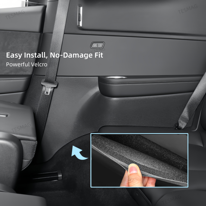 2PCS Rear Door TPE Protector Mats Suitable for 2025 Tesla Model Y Juniper