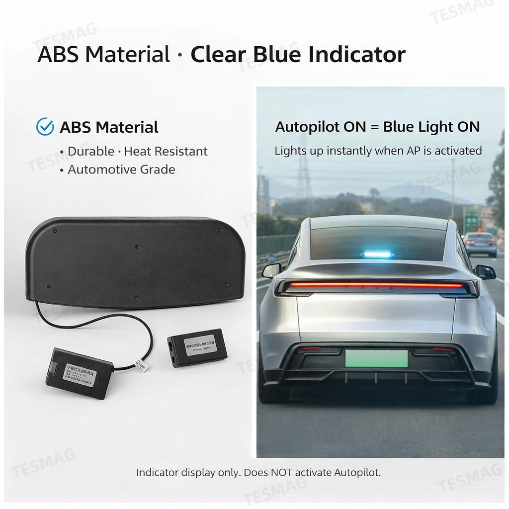 Tesla Model Y Juniper Rear Autopilot AP Blue LED Status Light – External Smart Driving Indicator