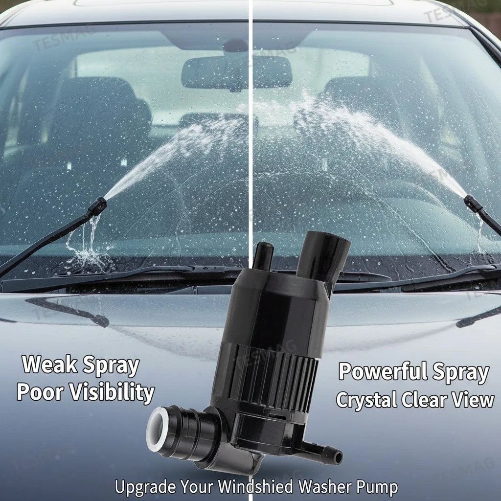 Windshield Washer Pump Motor For Tesla Model S 2012-2021 ( 1005453-00-C )