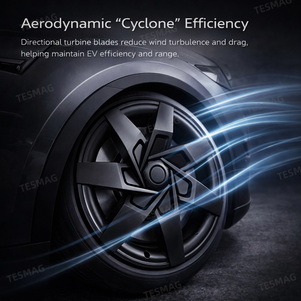 19-Inch Full-Edge Wheel Covers for Tesla Model Y (2021-2024) | Set of 4