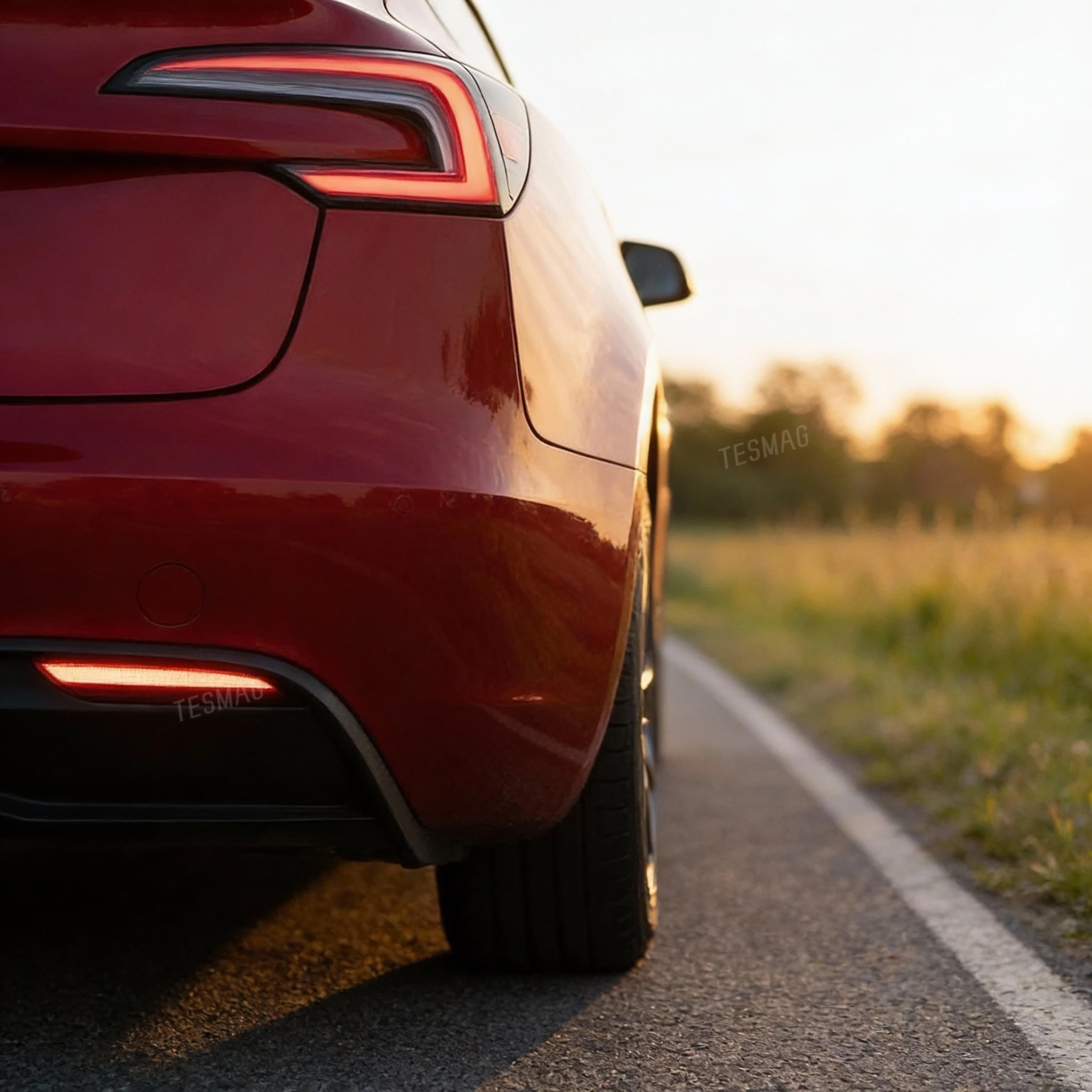 Rear Bumper LED Tail Fog Light Left/Right For Tesla Model 3 Highland 2024+ 1712513-00-D /1712514-00-D