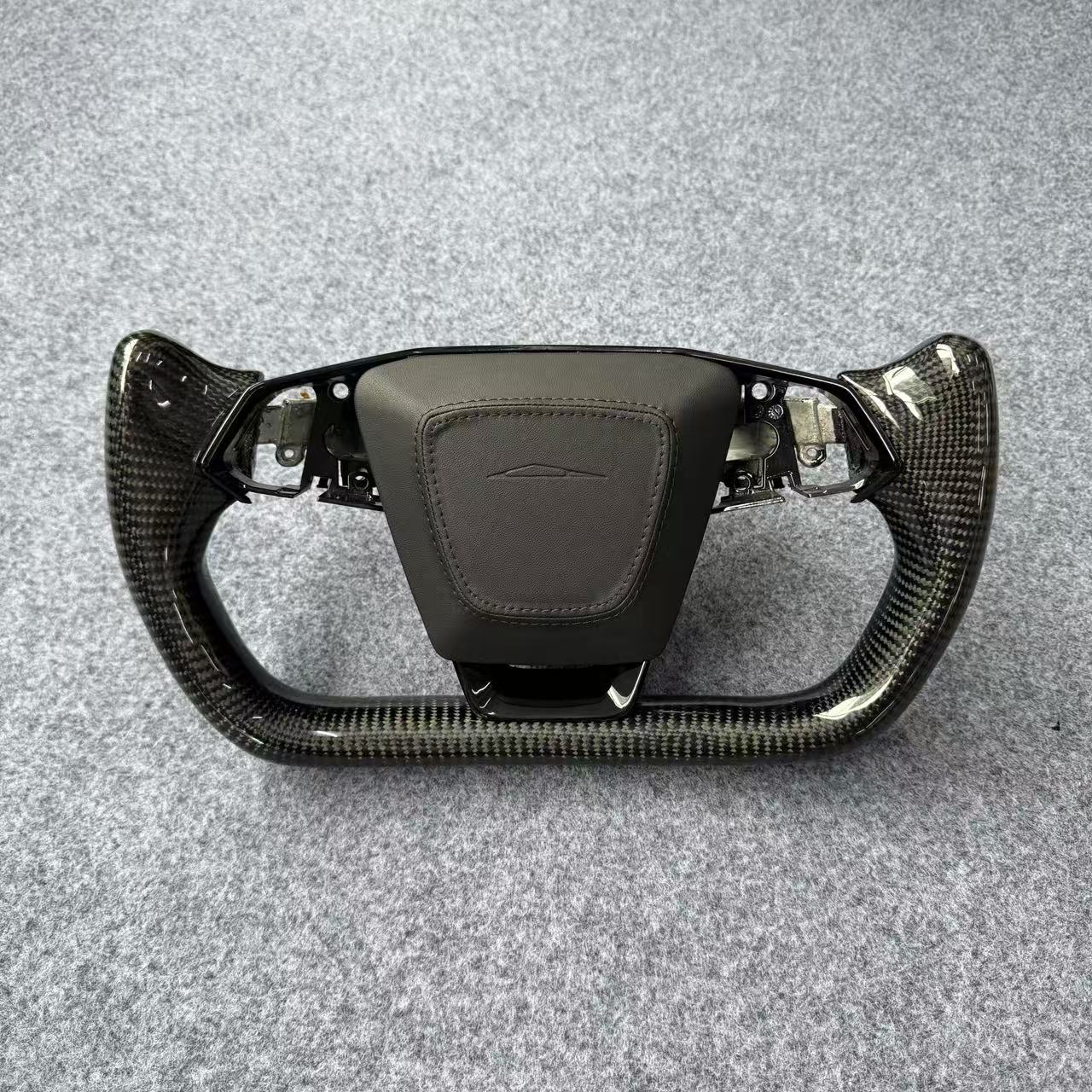 Carbon Fiber Yoke Steering Wheel for Tesla Cybertruck