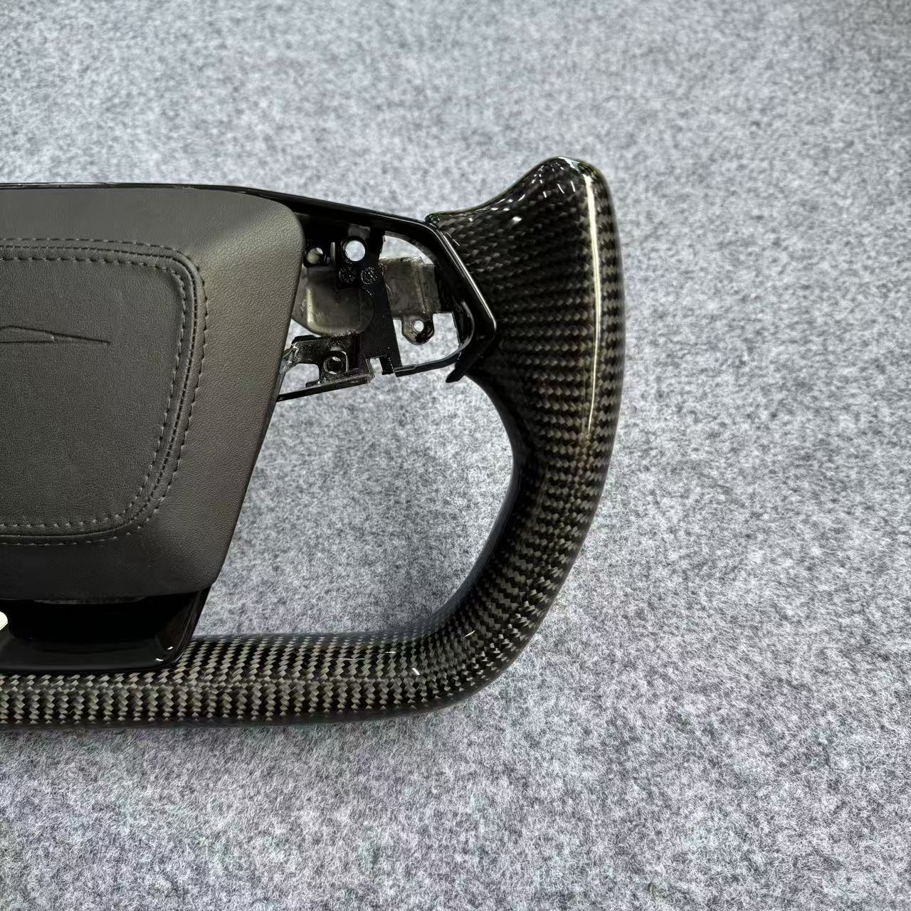 Carbon Fiber Yoke Steering Wheel for Tesla Cybertruck