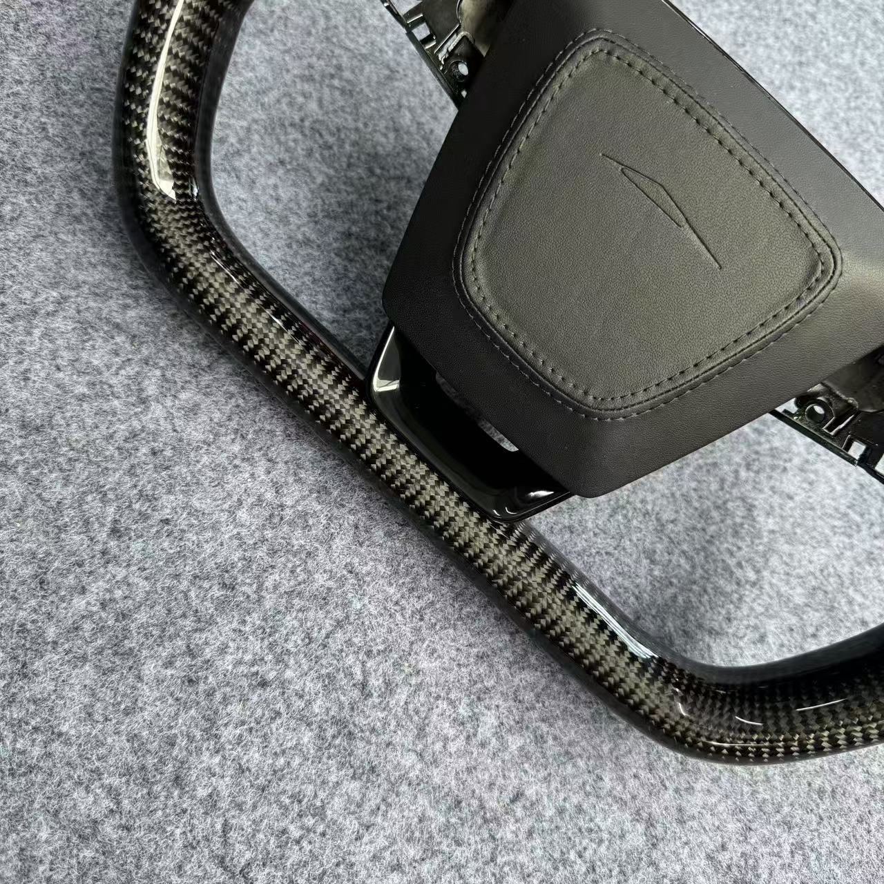 Carbon Fiber Yoke Steering Wheel for Tesla Cybertruck