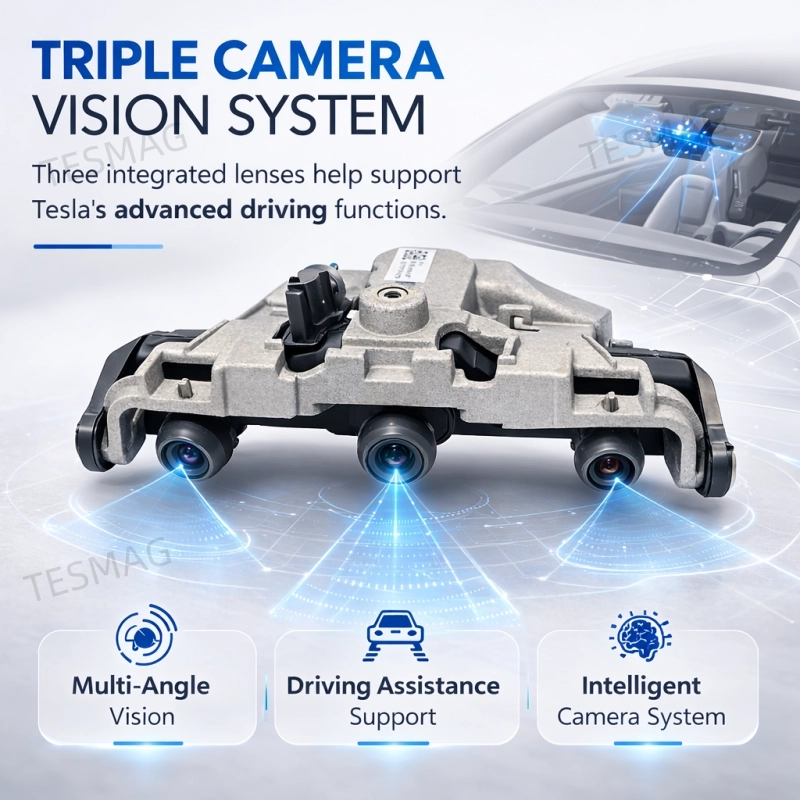 Front Windscreen Triple Camera for Tesla Model 3 / Y (1514448-01-F)