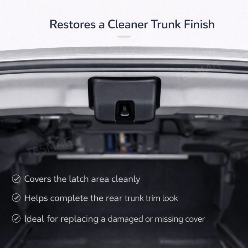 OEM-Style Trunk Latch Cover for Tesla Model 3 Highland 2024+ | 1769832-10-E