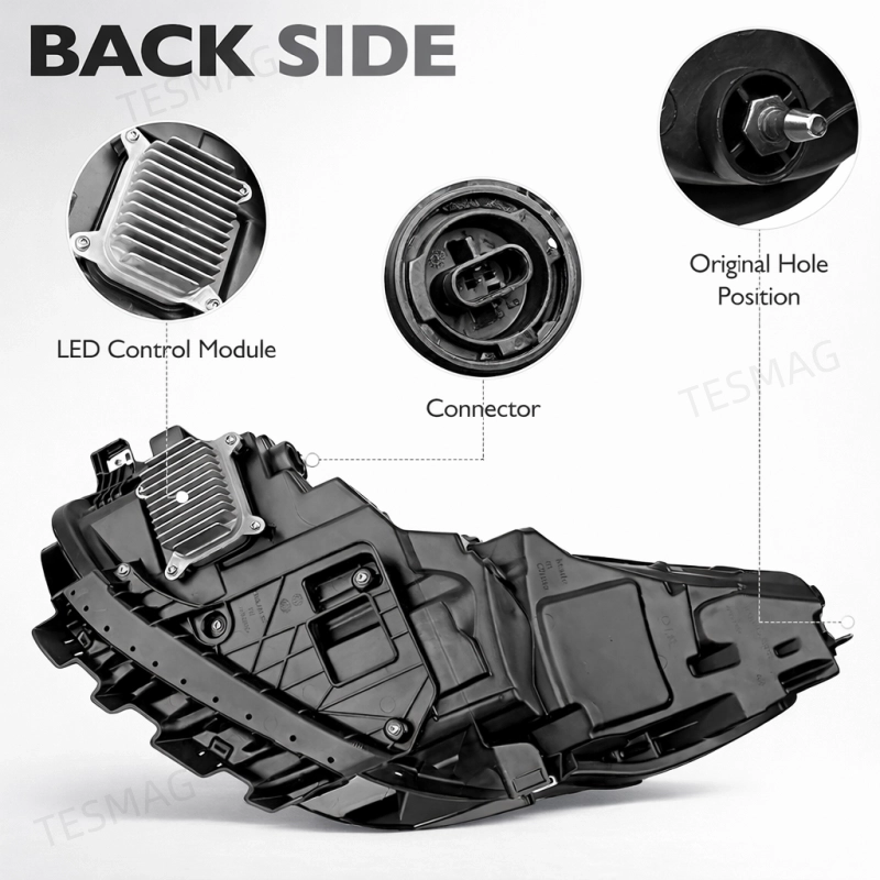 OEM-Style Matrix LED Headlight Assembly for Tesla Model 3/Y | 1514952-00-B 1514953-00-B