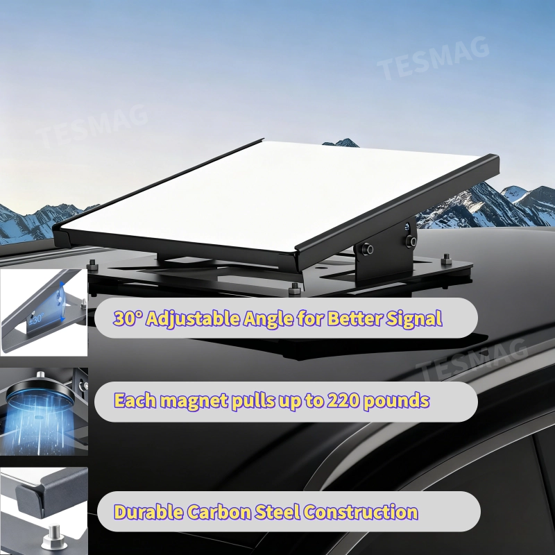 Starlink Mini Magnetic Mount with 30 Degree Adjustable Angle and 220lbs Heavy Duty Magnet Base