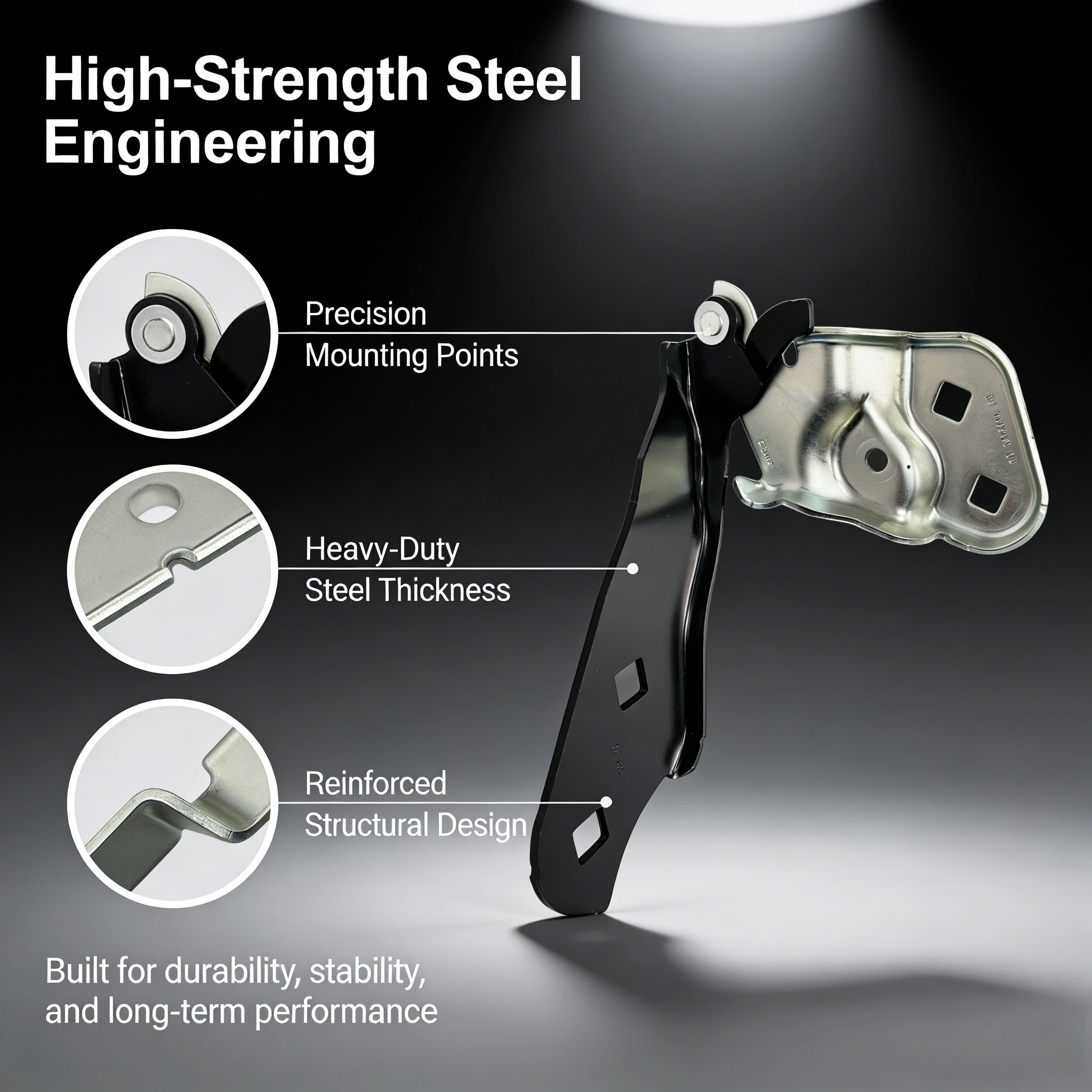 Hood Hinge for Tesla Model 3 (OEM 1098793-00-D, 1098792-00-D)