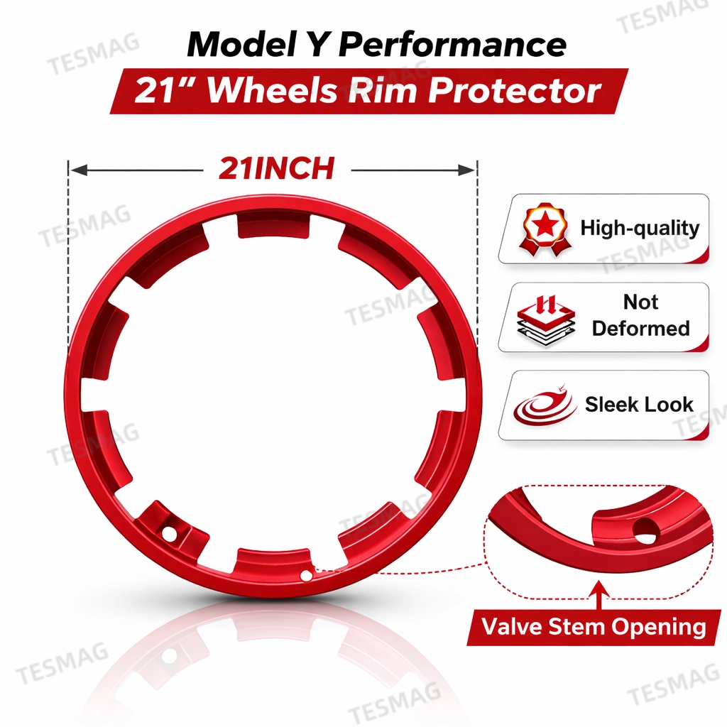 Tesla Model Y Juniper Performance 21″ Wheel Rim Protectors – Curb Rash Protection 4PCS