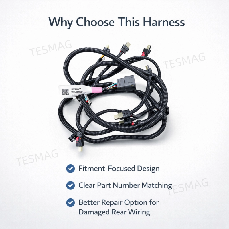 Rear Bumper Parking Sensor Wiring Harness for Tesla Model X 2016–2020 1032435-00-G