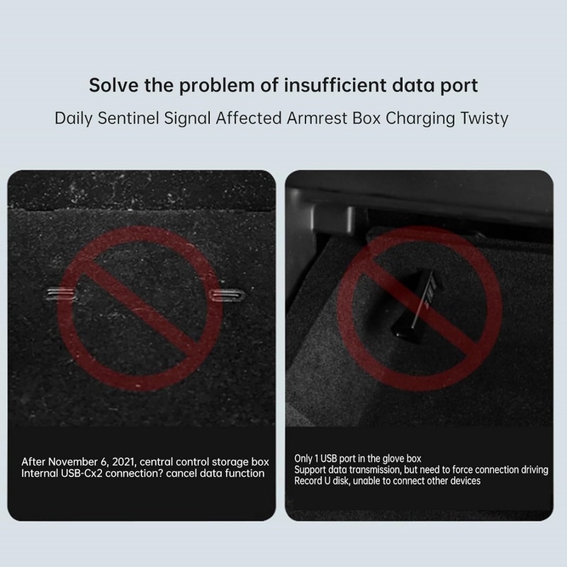 Tesla model3/Y foldable usb fast charging docking station