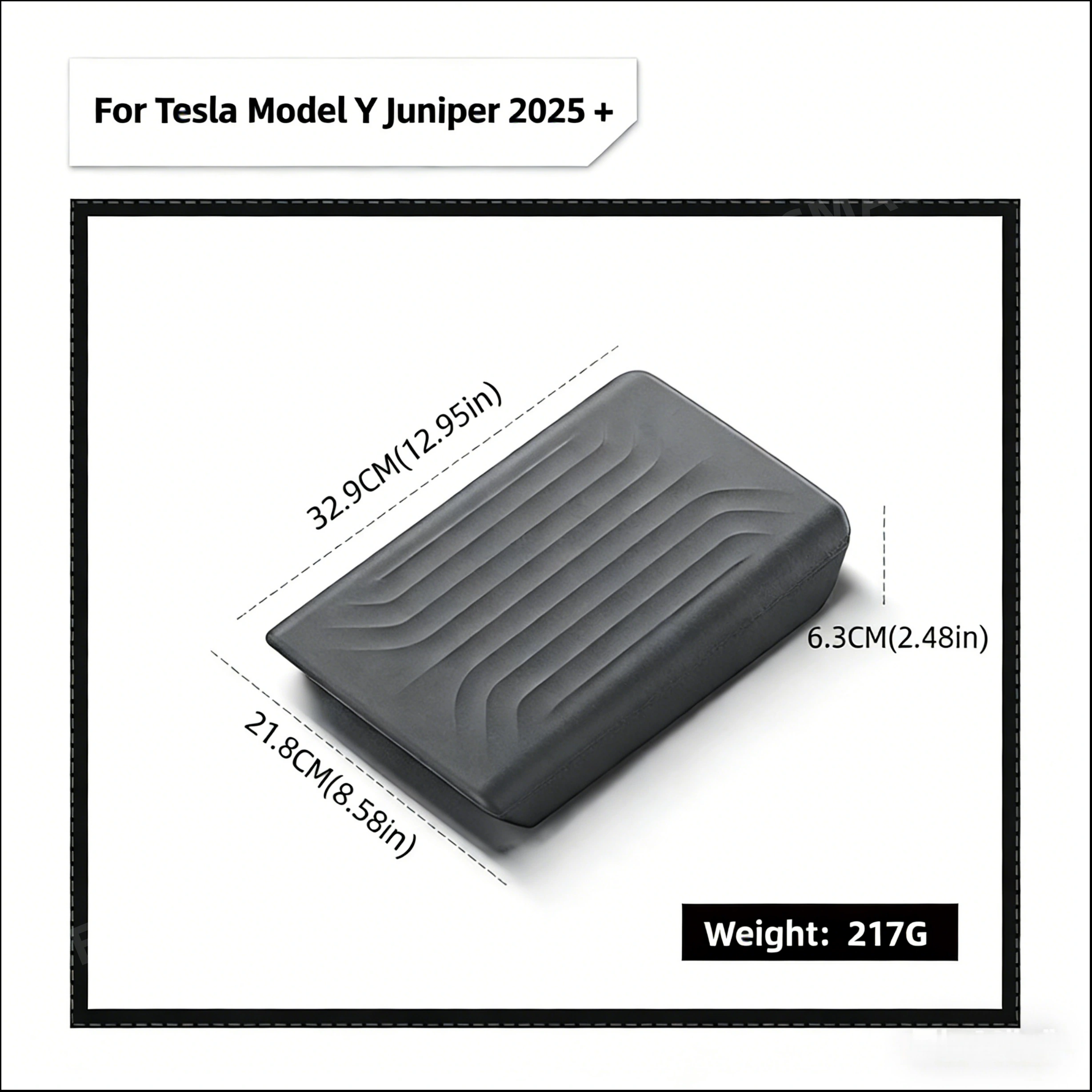 TPE Center Console Armrest Cover Designed for Tesla Model Y Juniper 2025 +