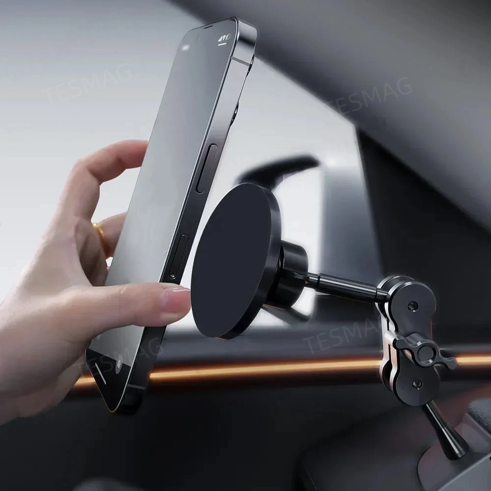 Model Y Juniper/3 Highland Adjustable Magnetic Left Dashboard Phone Holder