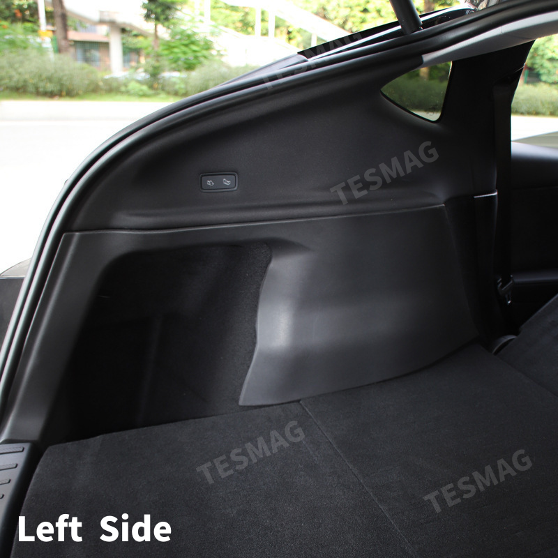 Custom TPE Rear Trunk Side Protection Covers for Tesla Model Y Juniper  Interior