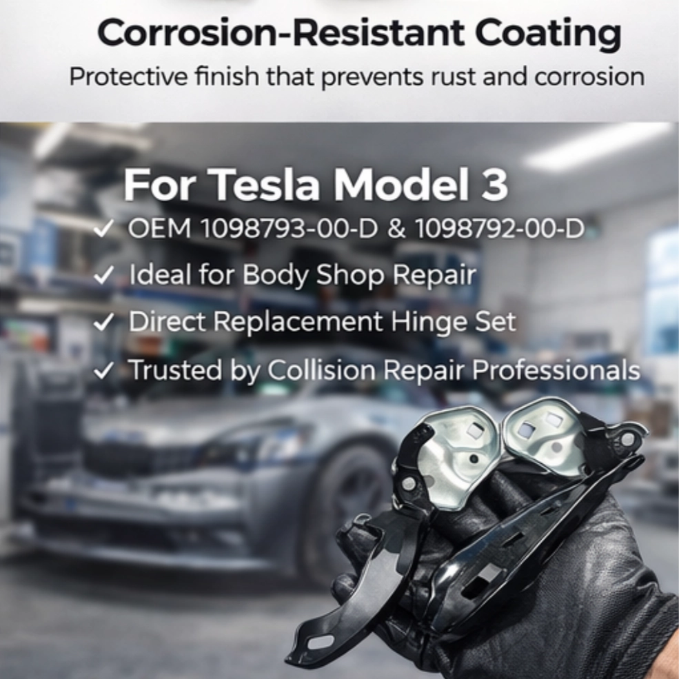 Hood Hinge for Tesla Model 3 (OEM 1098793-00-D, 1098792-00-D)