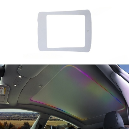 Tesla Model Y Juniper Roof Power Sunshade with Sunroof Visor and Ambient Lighting